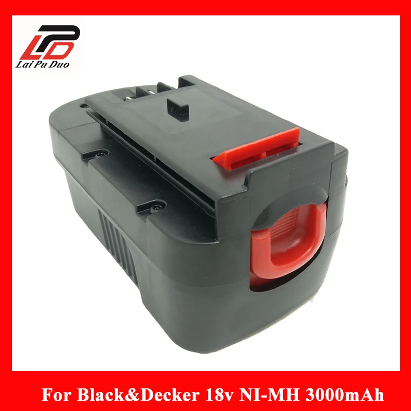18V Ni MH 3000mAh Сменный аккумулятор для электроинструмента Black & Decker:HPB18 FS180BX 244760 00