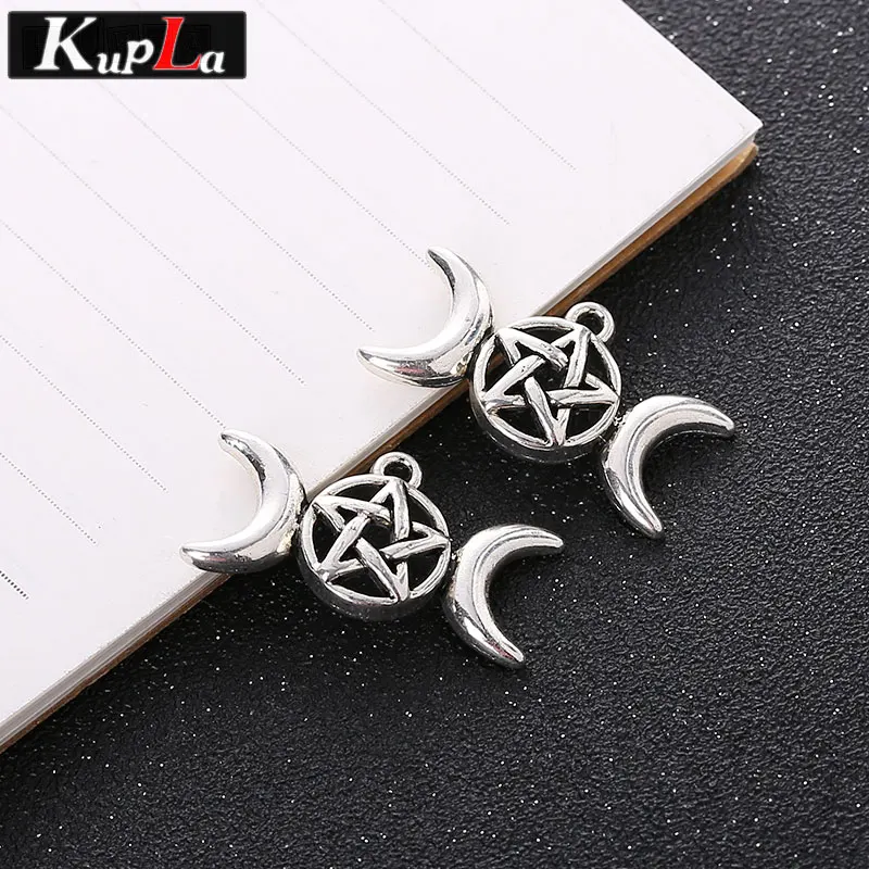 Vintage Metal Pentagram Charms Accessories Classic Handmade Fashion DIY Pendnats for Jewelry Making 30pieces/lot | Украшения и