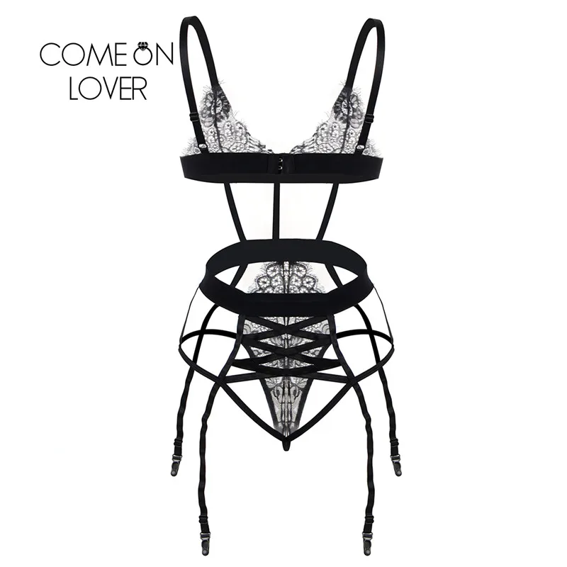Comeonlover Новое поступление женское нижнее белье Кружевное боди на бретельках без