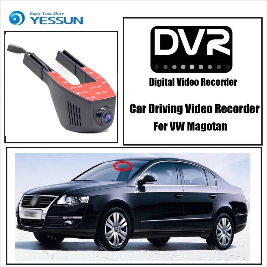 Видеорегистратор YESSUN для Volkswagen Magotan Wi Fi 96658 дюйма FHD 1080P|dash cam night vision|black boxfhd 1080p |