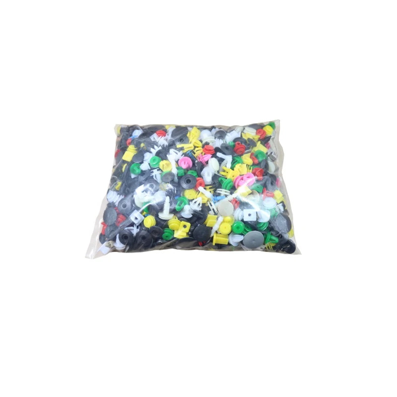 1000pcs 500 шт 1000 шт Смешанные автомобильные крепежные зажимы Универсальный Автомобильный фиксатор бампера заклепка Дверная панель крыло лайнер - Название цвета: 1000pcs