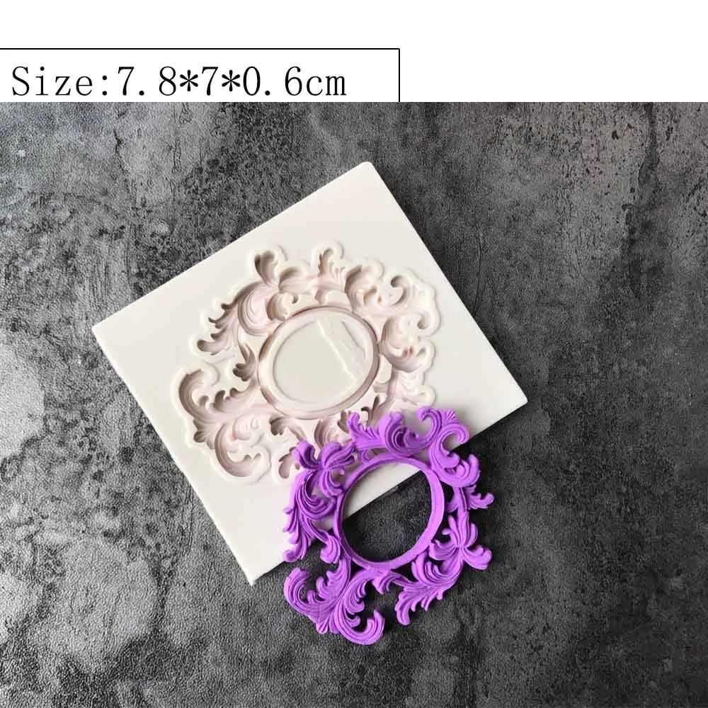1 шт. ретро-рамка ангела силиконовая форма для помадки инструменты украшения
