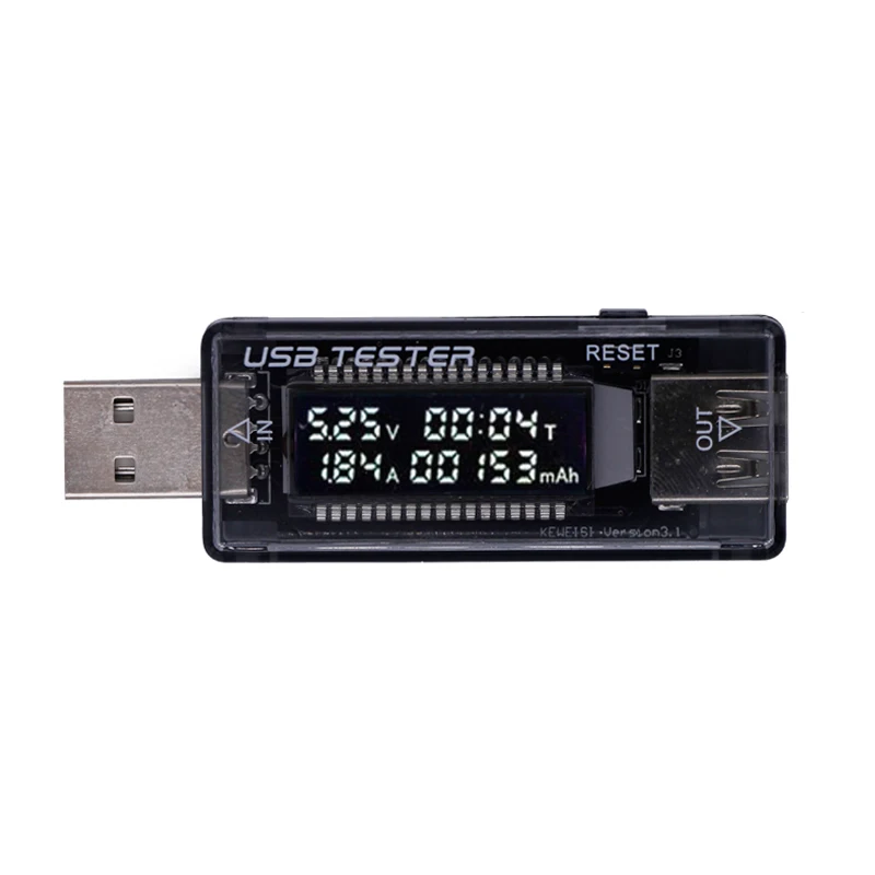 QC2.0 3 0 ЖК USB зарядное устройство измеритель емкости тока напряжения для сотового