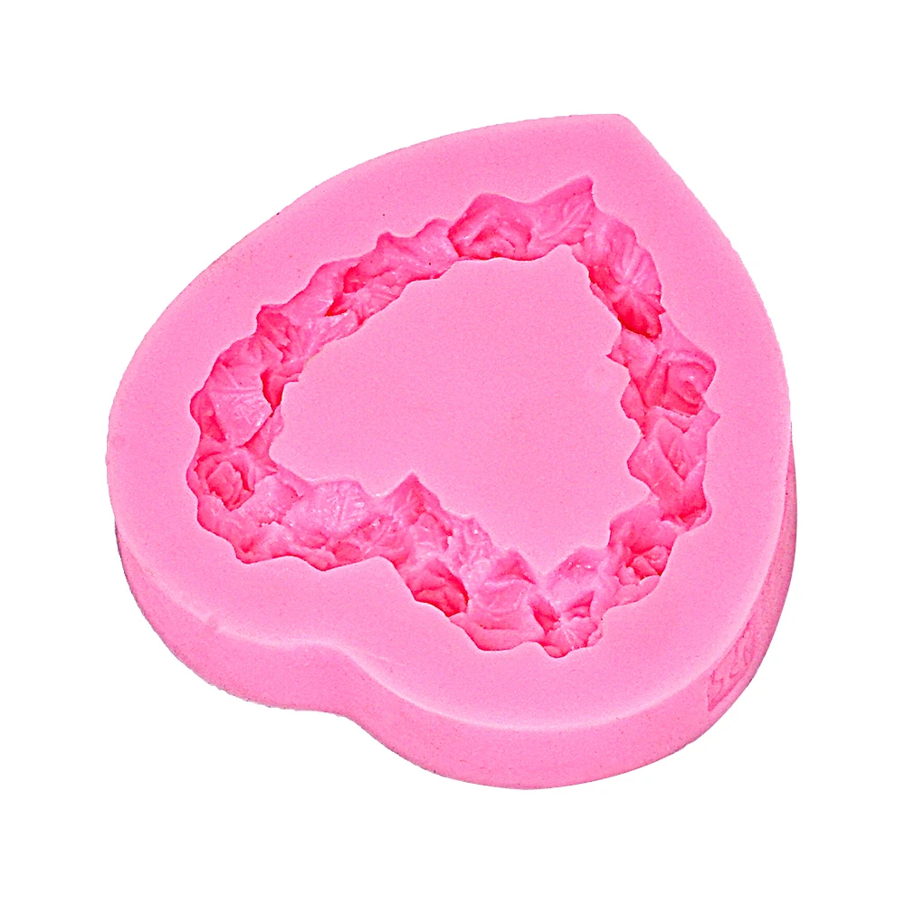 Рамка в форме сердца силиконовая форма для бордюра ювелирные изделия свадебные