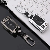 zinc alloy key case key bag key cover for volkswagen vw golf 7 mk7 skoda octavia a7 new polo key portect case car accessories