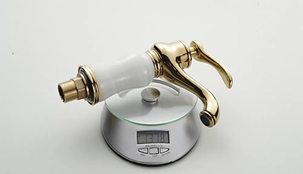 Бесплатная доставка новый дизайн Нефритовый камень золотой умывальник