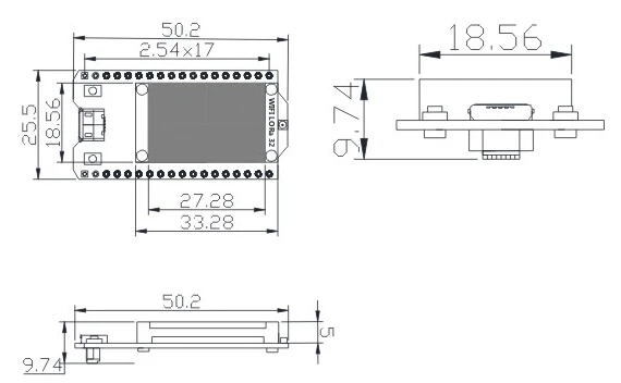 2 шт 868 МГц/915 МГц LoRa ESP32 Oled Wifi SX1276 модуль IOT с антенной для Arduino электронный Diy комплект PCB новая версия