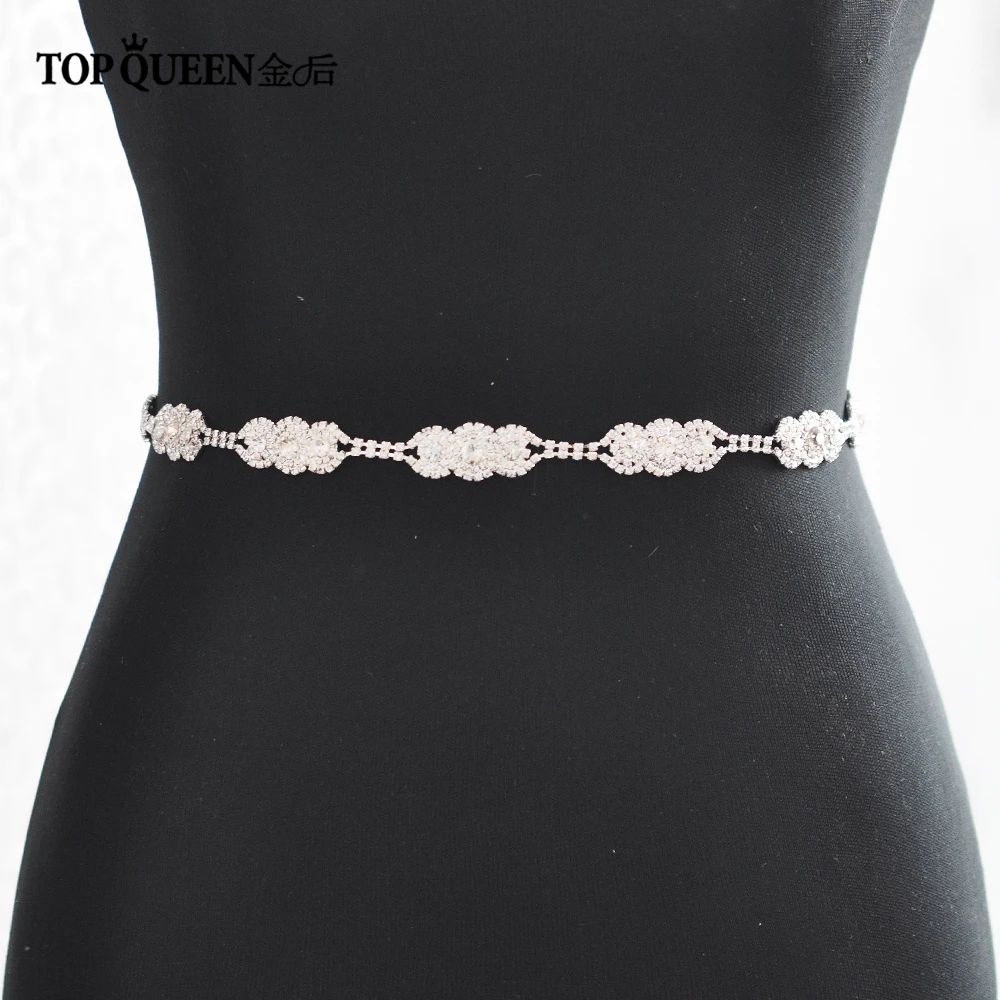TOPQUEEN S215 свадебное платье ремень стразы свадебный пояс, лента бусины Свадебные weddingsash женские пояса свадебное платье аксессуары