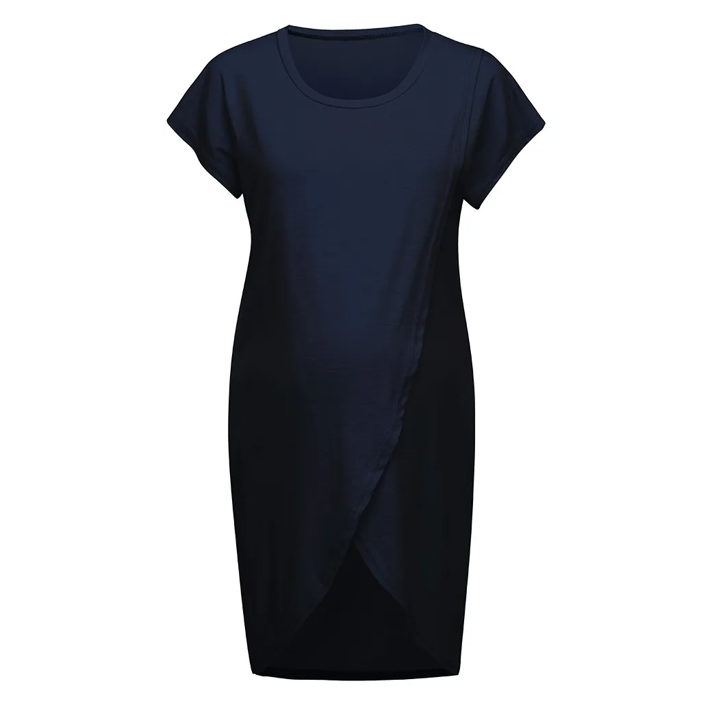 Summer Pregnant Women Nursing Dresses Clothes Women's Maternity Wrap Top Cap Sleeveless Layer Blouse Vest Dress | Мать и ребенок