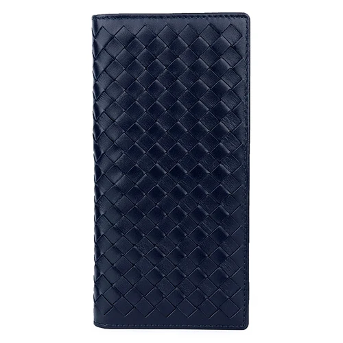 1206 Blue COMFORSKIN, роскошный бренд, мужской волнистый вязаный кошелек из овчины, мужской кошелек, высокое качество, кошельки для карт, для мужчин, длинный мужской клатч, кошелек - Цвет: 1206 Blue