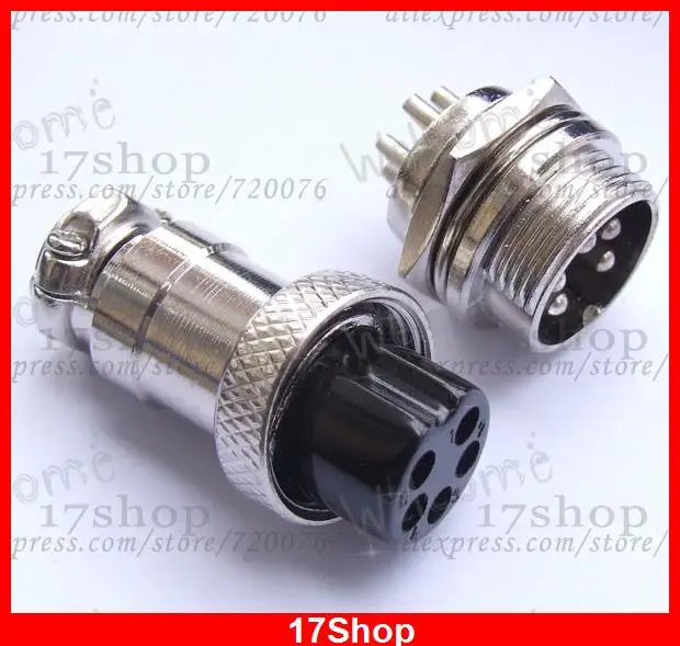 

20PCS 5 Pin XLR plug Aviation Ham Radio PCB Connectors