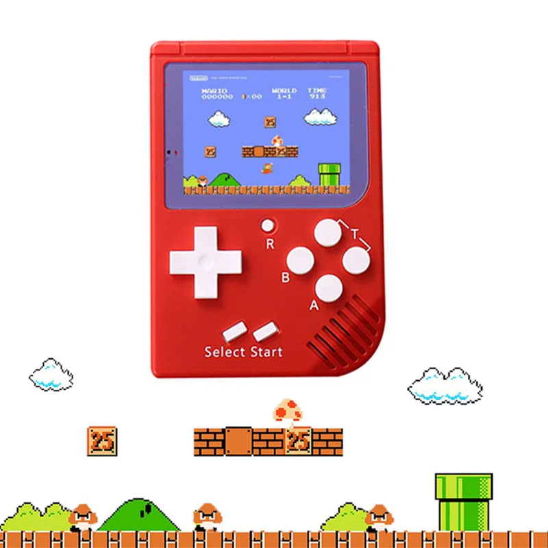 Портативный игровой плеер встроенный 129 классические игры 8 бит 2 0 дюймов lcd