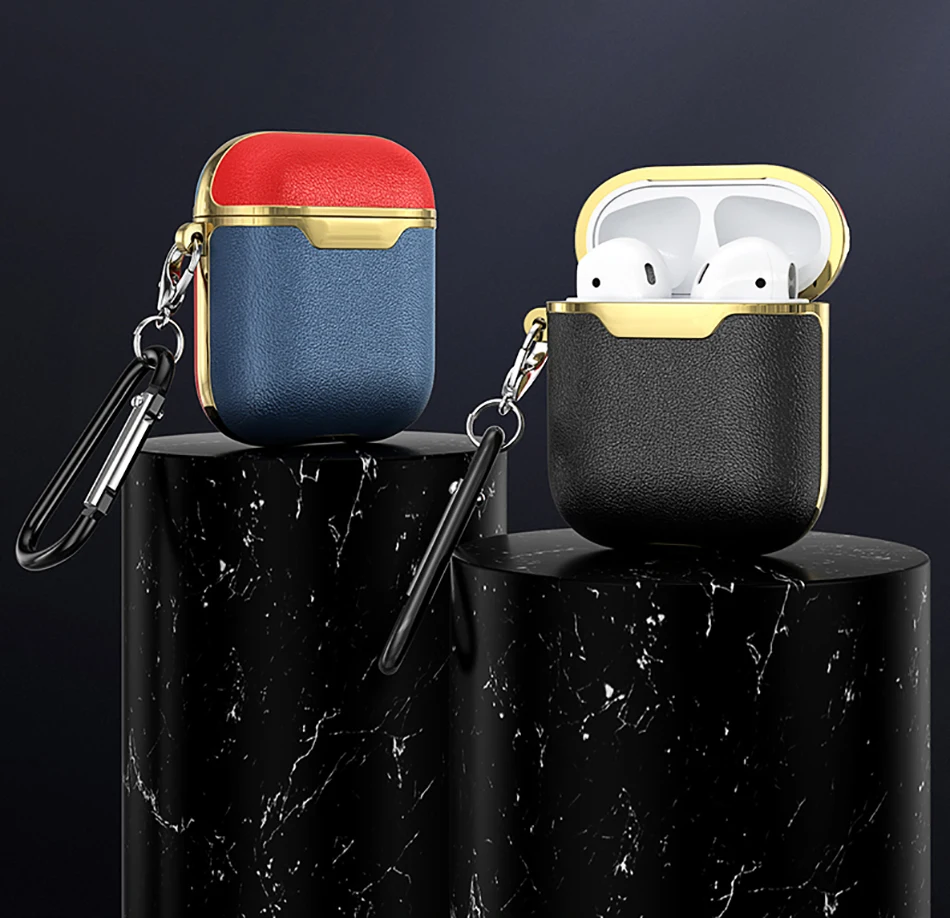 Чехол для наушников Кожаный чехол для Airpods для Apple Air Pods Чехлы Bluetooth наушники защита для кожи Аксессуары для наушников
