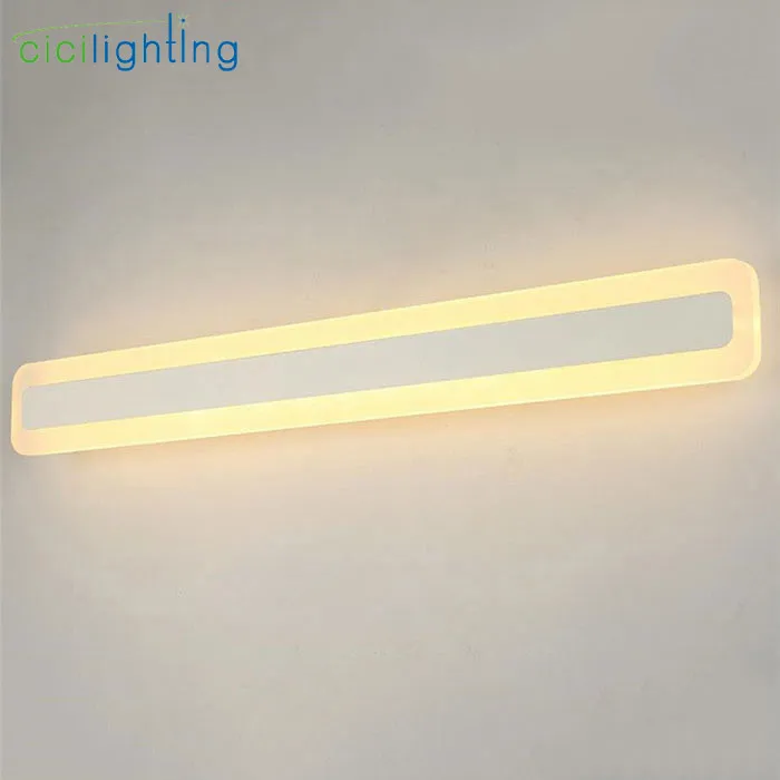 110/240V L40cm/50 см/60 см 70 см Современный художественный Декор акриловая ванная комната зеркала светильник длинные косметическое make up настенный светильник молочно-Туалет светильник Инж