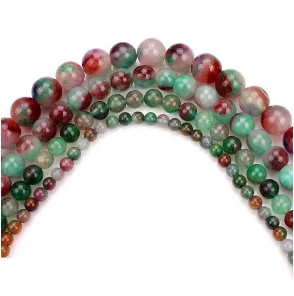 Бусины Из Натурального гладкого камня 4/6/8/10 мм|beads colorful|stone beadsdiy beads |