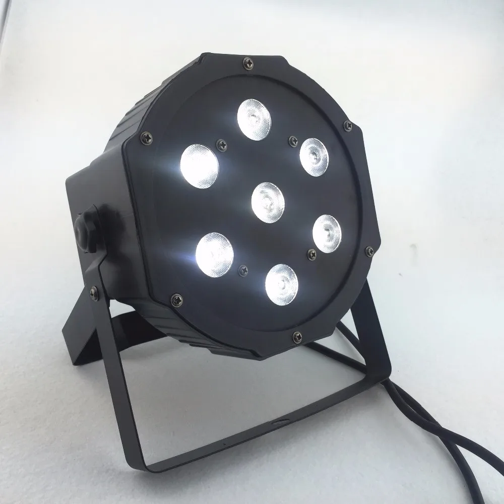 2018new led par 10 шт./лот 7x10 Вт led Par свет RGBW 4in1 светодиодный плоский par led dmx512 Диско свет профессиональный студийное диджейское оборудование