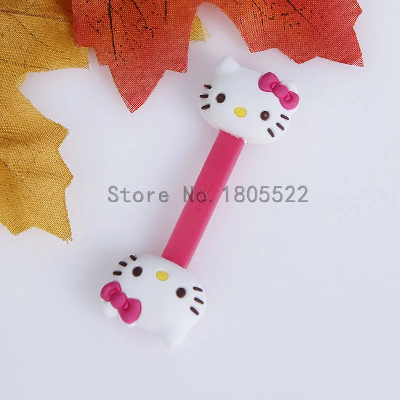 10 шт./лот мультяшный коричневый и легкий медведь фиксированный зажим для кабеля