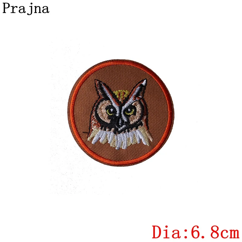 Праджня eco friendly вышитые патчи с изображением кошки собаки Орел нашивки совой