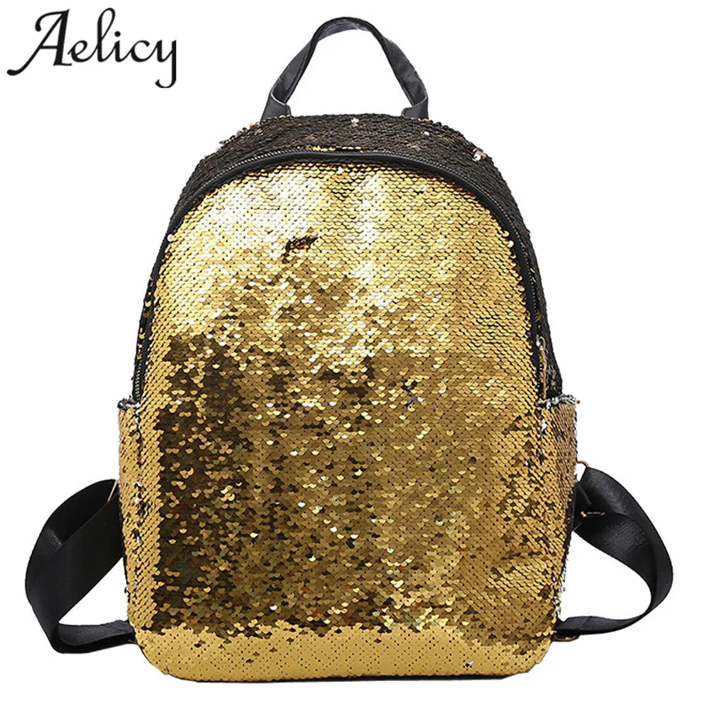 Aelicy сумки для женщин 2018 Pu Высокое качество женский Блестящий рюкзак Дамский