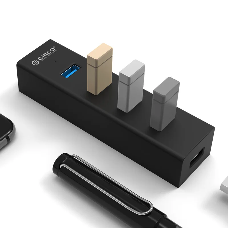 Новый портативный концентратор USB 3 0 ORICO H4013 U3 V1 4 порта для ноутбука/ультрабука