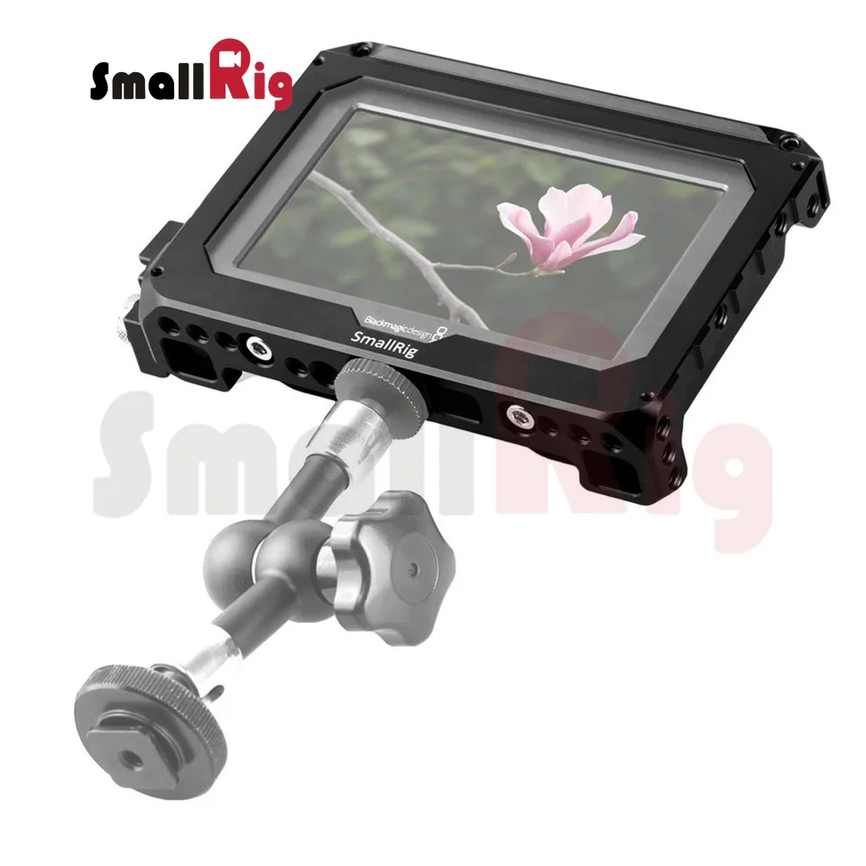 Клетка для монитора SmallRig для Blackmagic Video Assist 5 дюймов Все-в-одном монитор и HD рекордер с HDMI Lock-1726