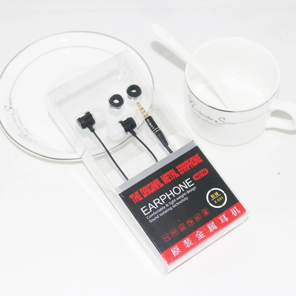 qijiagu 100pcs 3.5mm Mobile phone line control headset into the smart belt mic universal double bass earphone earplug wholesale |