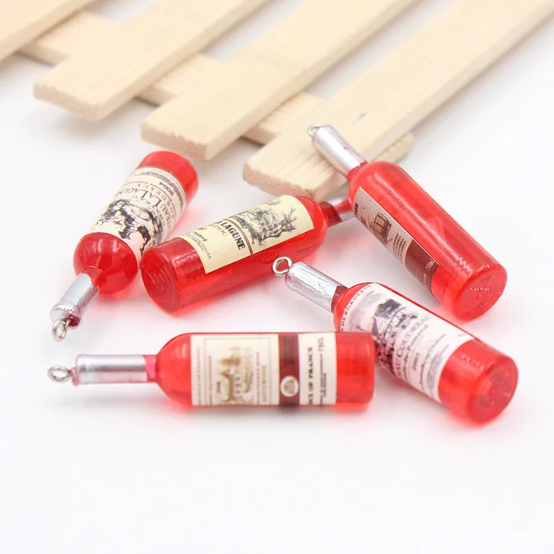 60 шт./лот пурпурная мини бутылка для вина украшения сделай сам пластиковые