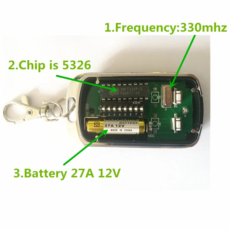 SMC5326 SMC5326-P 5326 330mhz 433 mhz dip switch auto gate 330 remote control | Электроника