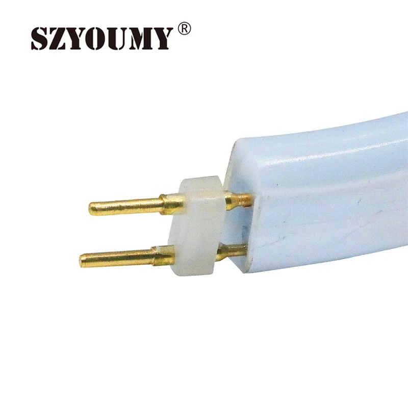 SZYOUMY мини неоновые гибкие 2835 SMD светодиодные трубки 220В вывески полосы теплый