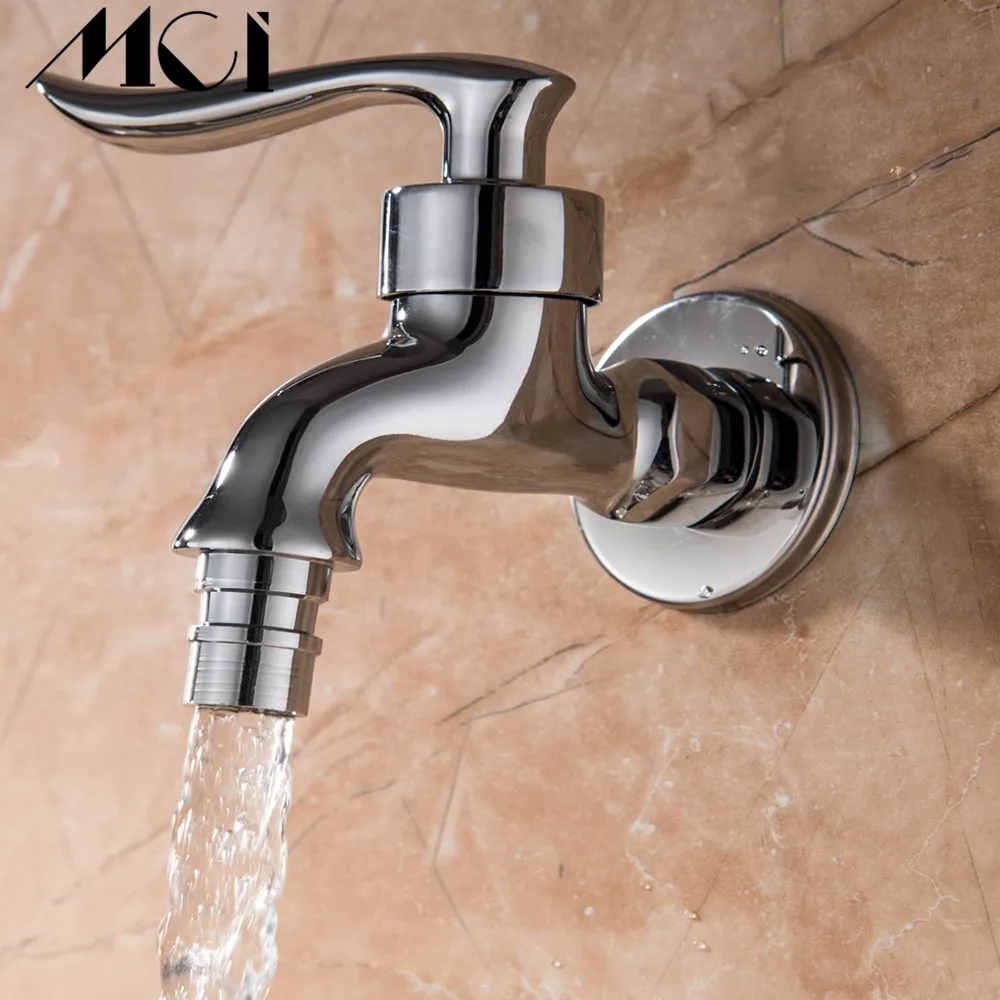 Водопроводный кран для наружного сада хромированная латунь настенное крепление