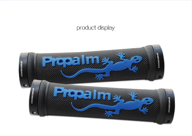 Propalm Gecko противоударные резиновые велосипедные ручки для шоссейного велосипеда MTB алюминиевый торцевой стержень с двойным фиксированным концом велосипедного руля
