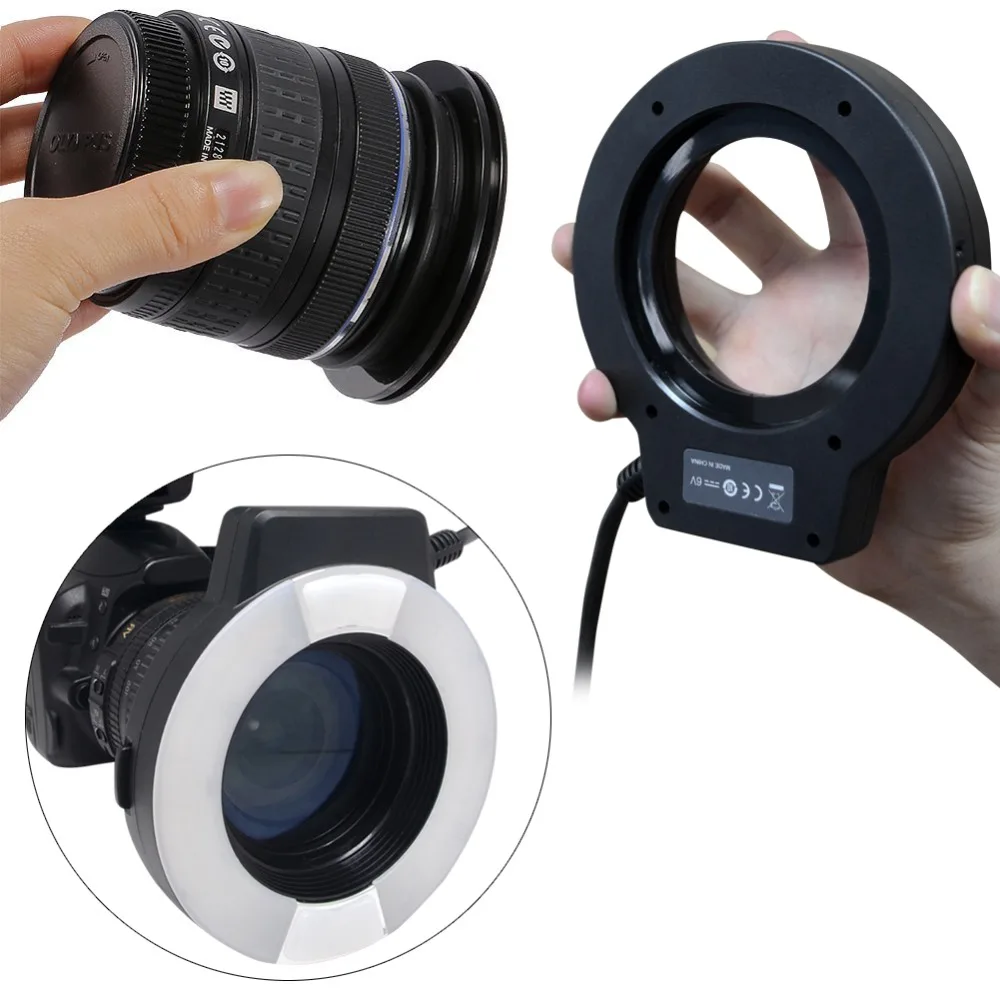 Макро светодиодная Кольцевая вспышка Mcoplus MCO-14EXT TTL с АФ-подсветкой для Canon 760D 700D 650D