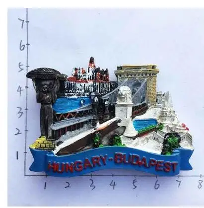 Магниты на холодильник Венгерская столица Будапешт дорожные сувенирные