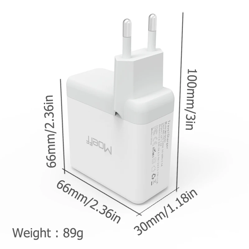 Зарядное устройство Qualcomm Quick Charge 3 0 с двумя usb портами Быстрая зарядка для