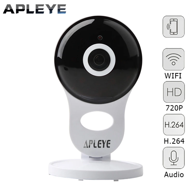 Apleye 720 P Wi Fi IP Камера P2P видеонаблюдения Беспроводной Мини Видеоняни и радионяни