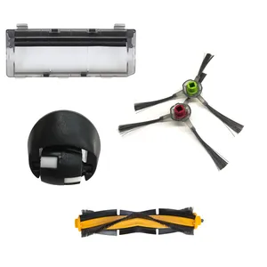 Боковые Щетки для робота-пылесоса, крышка основной щетки, переднее колесо Для ecovacs Deebot DE55, запчасти для роботизированного пылесоса, аксессуары