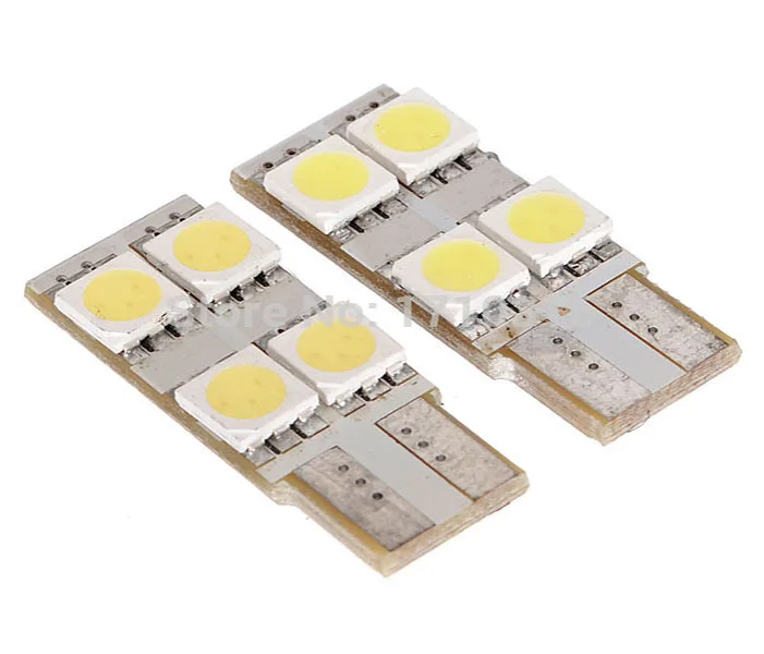 4 шт./лот 12В T10 W5W 4SMD 5050 Светодиодные Автомобильные Лампы шириной алюминиевые