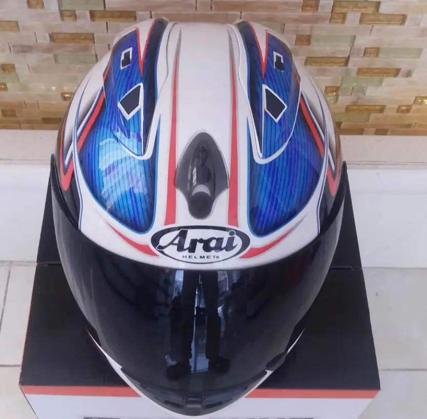 Мотоциклетный шлем полный шлем arai мотоциклетный полный шлем сертификации ECE синий