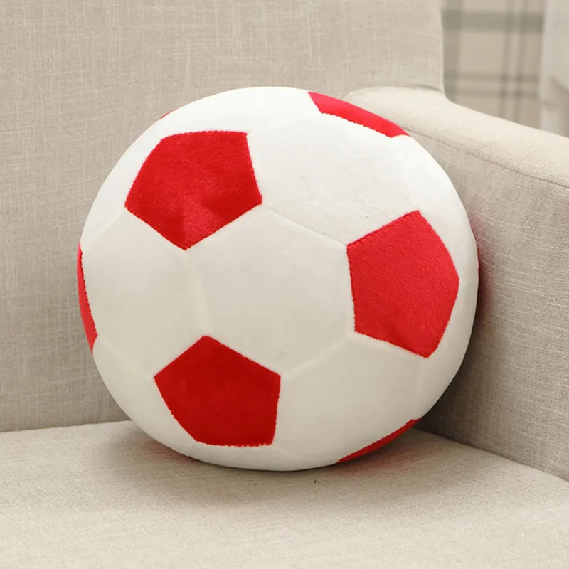 Мягкая Плюшевая детская 3d игрушка в виде футбольного мяча Забавная спортивная