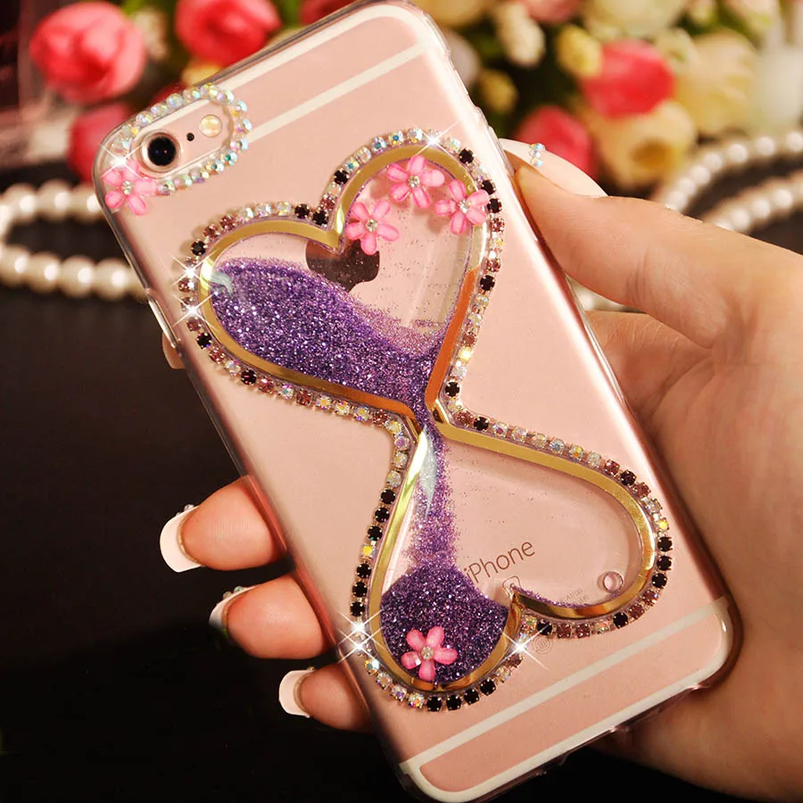 3D милые Rhinestone Diamond + Плывун ТПУ чехол для телефона huawei honor P8/P9/p10/mate 10/ p20 lite/Pro 2017/mate 10