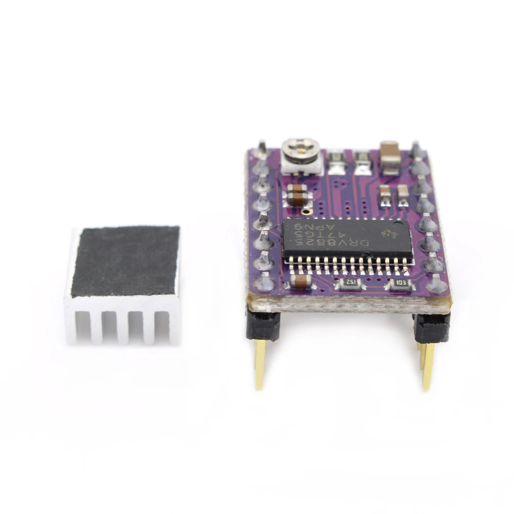 5pcs/lot New Stepstick Drv8825 For RAMPS Stepper Motor Driver HeatSink Part 3D Printers Parts Heat Sink 4 Layer PCB Purple Board - купить по