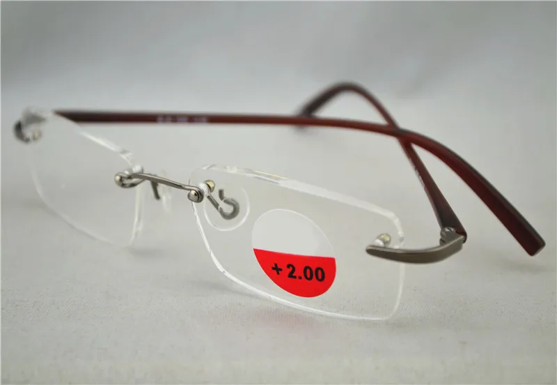 Гибкий ультрамягкий светильник TR90 для мужчин и женщин очки чтения без оправы + 1