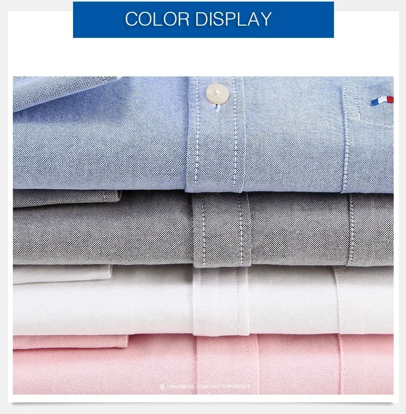 Langmeng, Весенняя Мужская рубашка camisa masculina, 5XL размера плюс, хлопковая брендовая полосатая рубашка, мужские повседневные рубашки с длинным рукавом, оксфордская рубашка