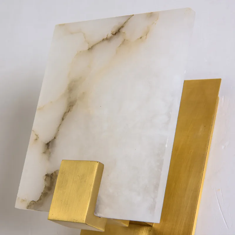 American Wall Lights Bedroom Bedside Marble Lamp Nordic Modern Luxury Hallway Toilet Sconce Home Lighting | Лампы и освещение