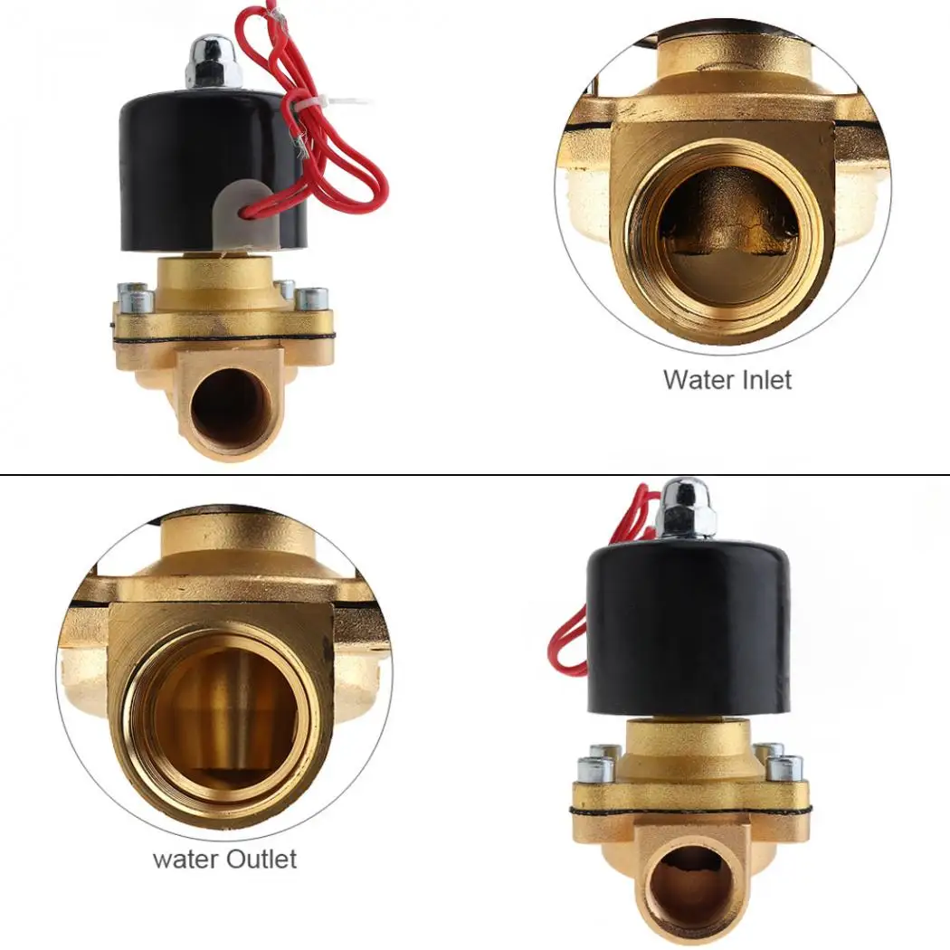 1/2 ''клапан AC220V AC110V DC12V DC24V Электрический Соленоидный клапан с двусторонней позицией для воды/нефти/газа