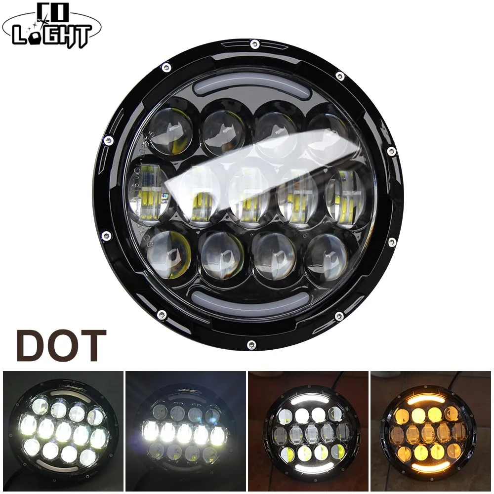 Светодиодный фонарь CO LIGHT 7 дюймов 105 Вт дальний/ближний свет ДХО сигнальный