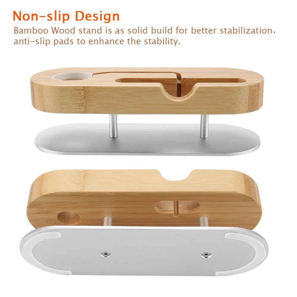 Сотовый телефон с основанием из алюминиевого сплава бамбуковая подставка