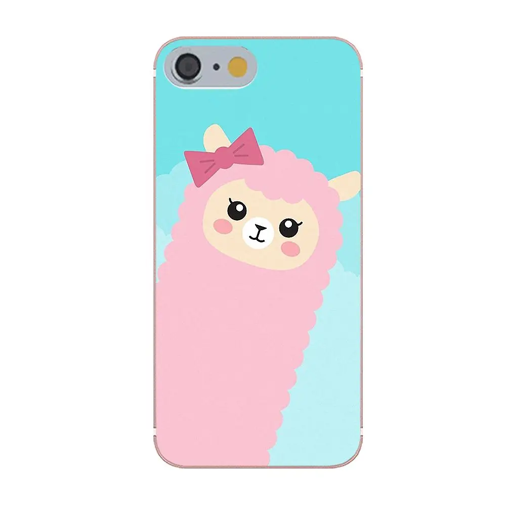 Для Apple iPhone 4 4S 5 5C 5S SE 6 6S 7 8 Plus X TPU крутые лучшие милые животные из ламы