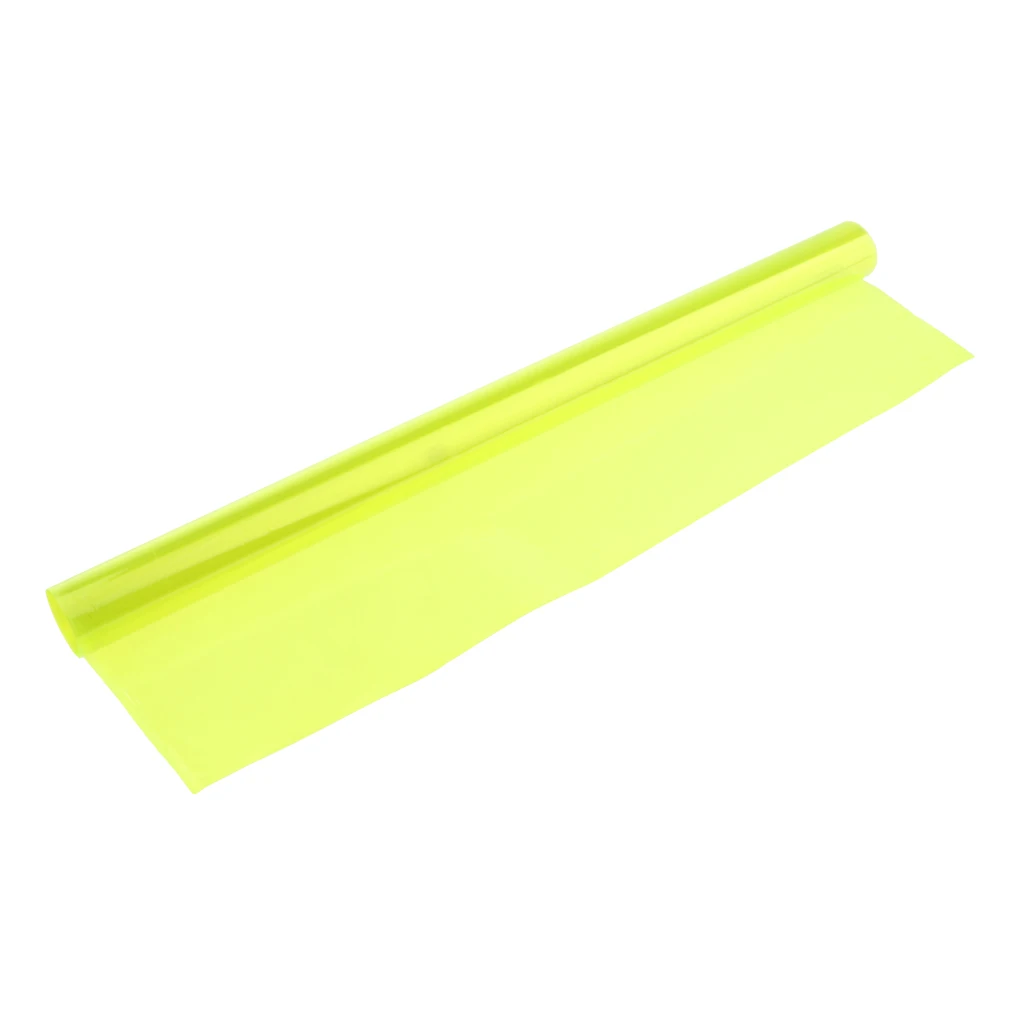 Fluorescent green 40*50 см 15,7*19,7 'бумажные гели цветной фильтр прозрачные цветные пластиковые листы для сценический светильник ing Рыжий светильник - Цвет: Fluorescent green