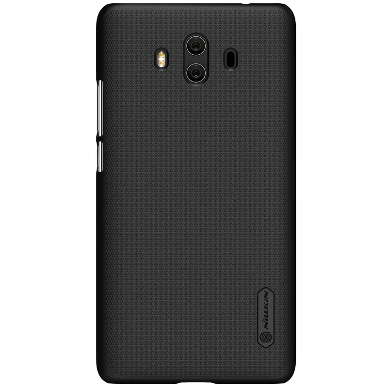 Nilkin Capa для huawei mate 10 чехол NILLKIN Матовый Щит Жесткий пластик PC задняя Сумка для телефона чехол для huawei mate 10 X Pro - Цвет: black